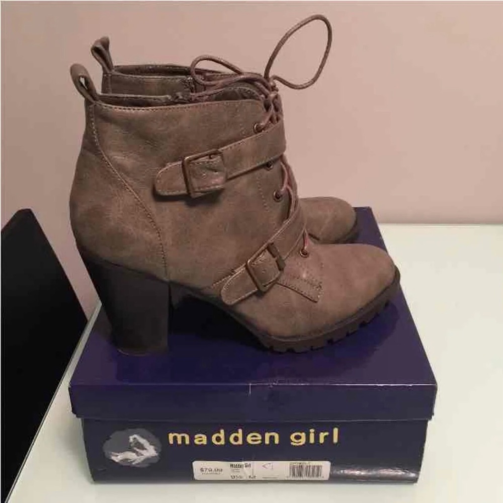 Madden Girl Combat Booties